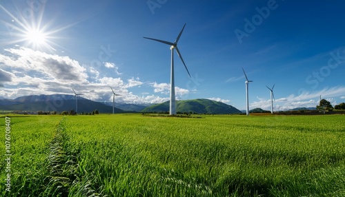 Wind farms help achieve energy independence for communities. 