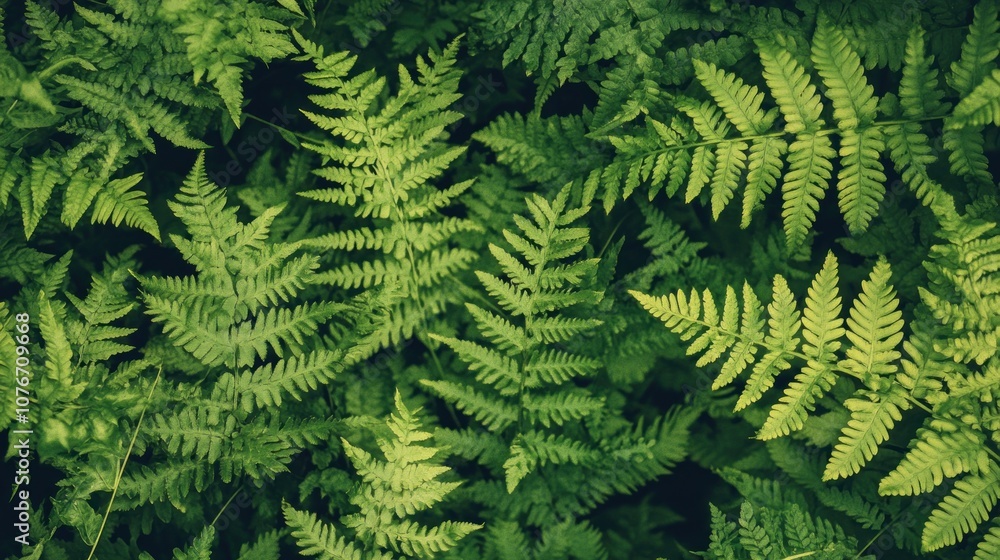 Green Fern Leaves
