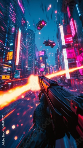 first-person shooter game