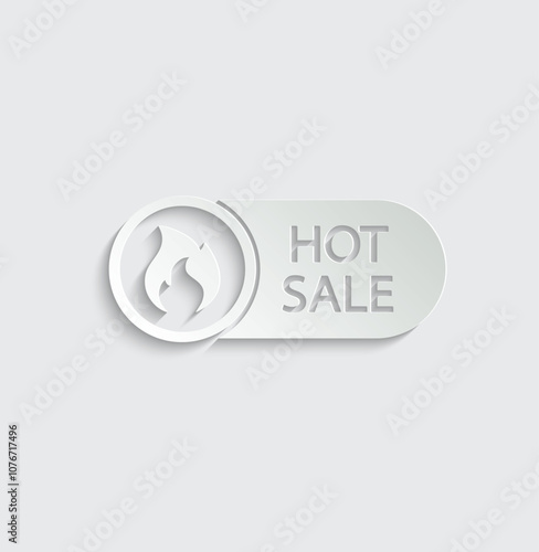 hot sale icon vector discount  price offer sign