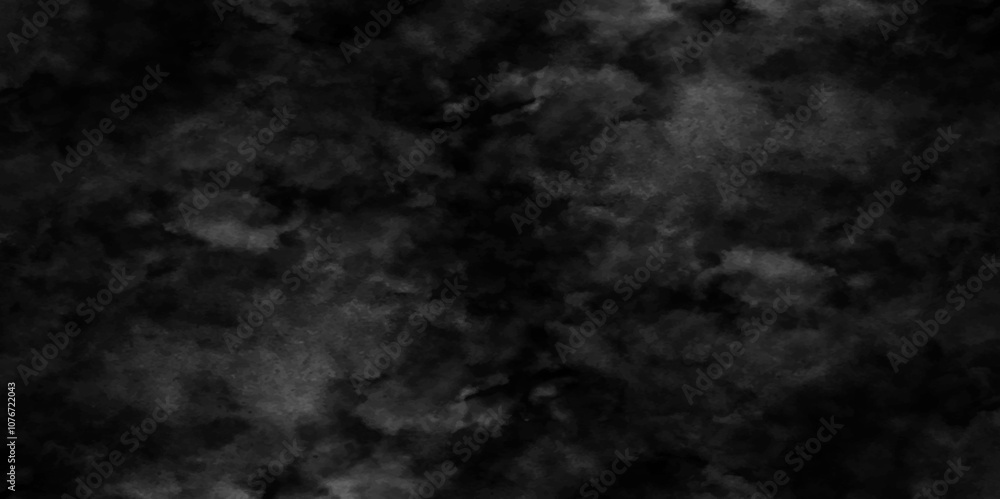 Fototapeta premium White smoke on black color abstract background, smoke overlay effect on Isolated black background, atmosphere overlay effect and vapor overlays, white fume overlay on black background. 