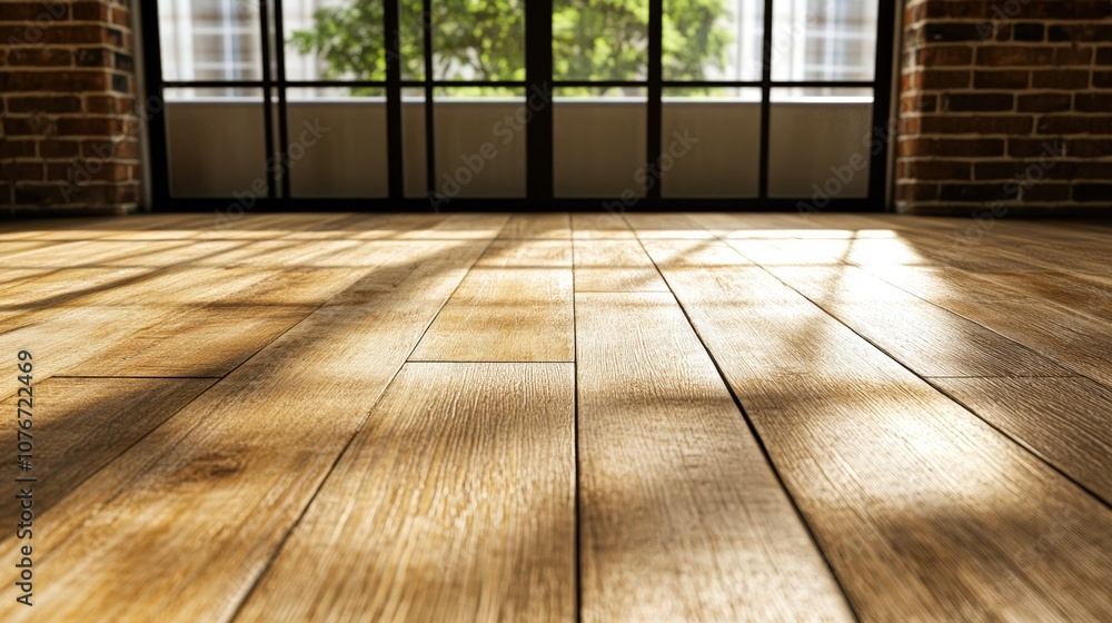 A warm-toned wooden floor captures sunlight streaming through large windows, creating a cozy atmosphere, Ideal for interior design projects, real estate listings, or home renovation concepts, A warm-toned wooden floor captures sunlight streaming through large windows, creating a cozy atmosphere, Ideal for interior design projects, real estate listings, or home renovation concepts,