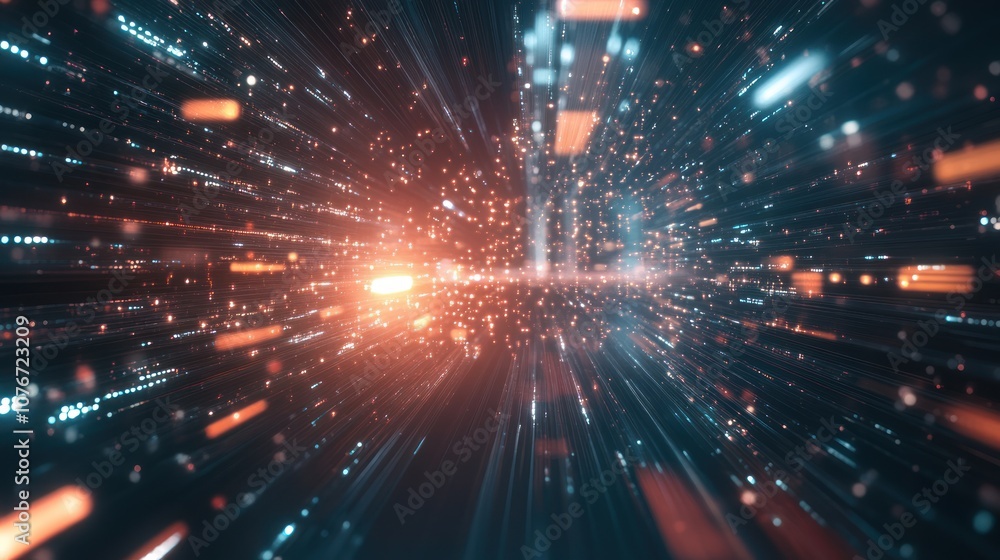 Naklejka premium Abstract Light Streaks