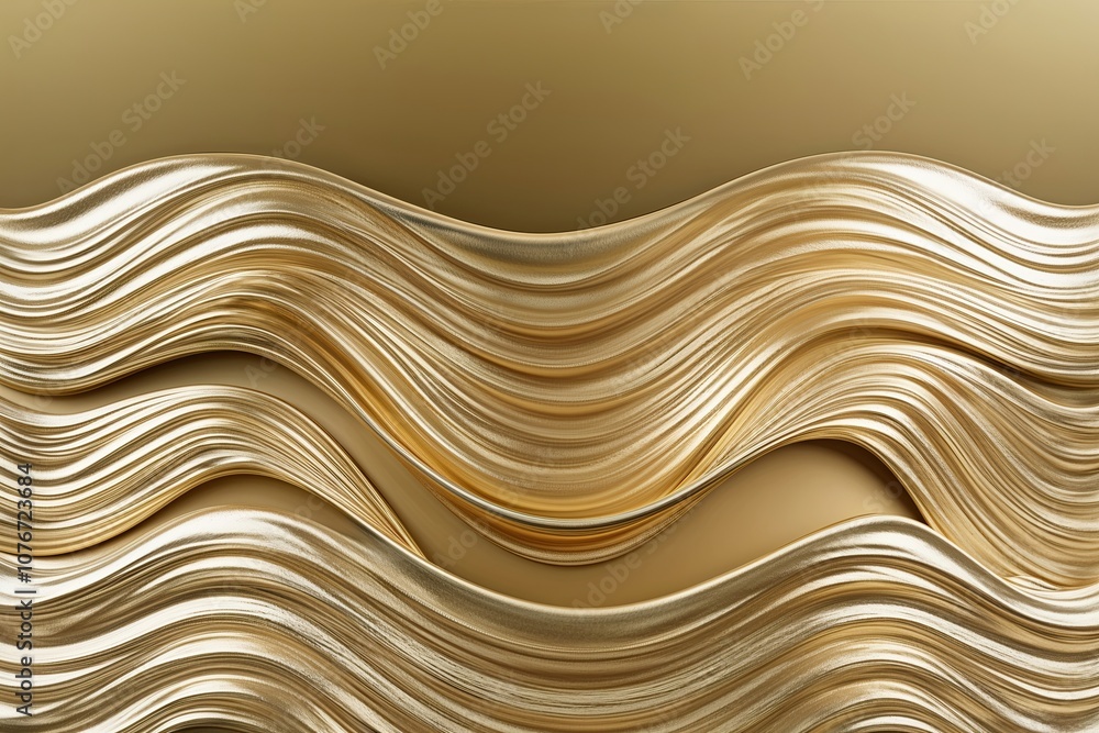 Obraz premium Champagne Texture Wave Backdrop with Dynamic Gradient and Fun Aesthetic