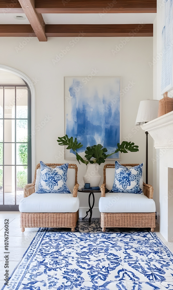 Fototapeta premium Tile pattern or wallpaper For interior work or home interior decoration work