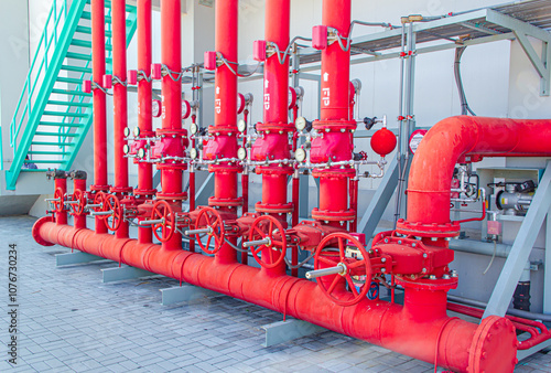 Water sprinkler and fire alarm fighting system in factory