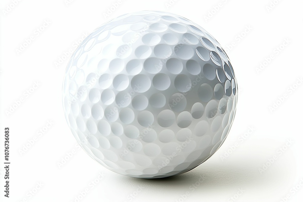 A Close-Up of a White Golf Ball with Dimples A Close-Up of a White Golf Ball with Dimples