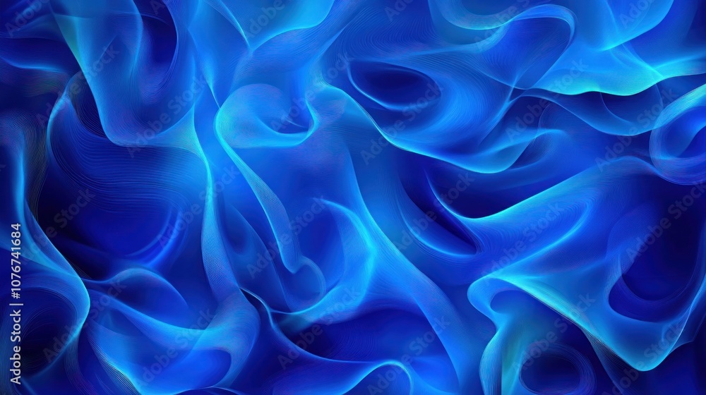 Fototapeta premium Abstract Blue Swirls