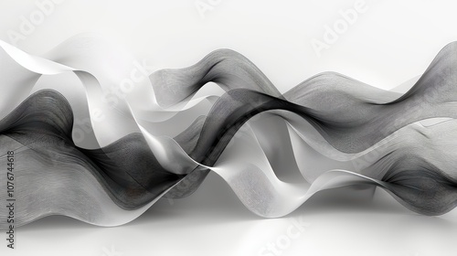 Black Abstract Background Design with Modern Wavy Lines for a Sophisticated Aesthetic