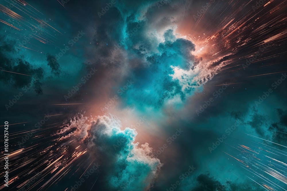 Enchanting Indigo Teal Copper Abstract Background with Radiant Shimmering Hue Transition Enchanting Indigo Teal Copper Abstract Background with Radiant Shimmering Hue Transition