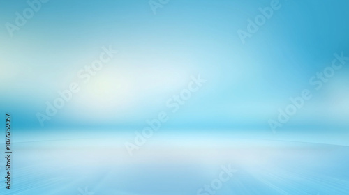Wallpaper Mural Minimalist gradient background in light blue and sky blue tones, with a smooth transition for a calming visual effect. Flat, blurred design in a high-resolution vector style, providing a subtle, reali Torontodigital.ca