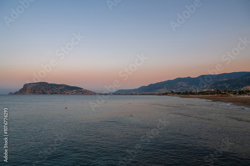 Beautiful sundawn scene on ...