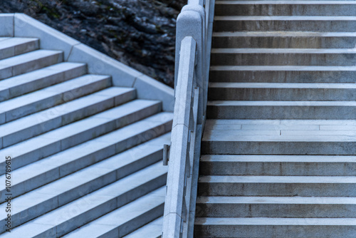 stairways in the Buddhist temple photo