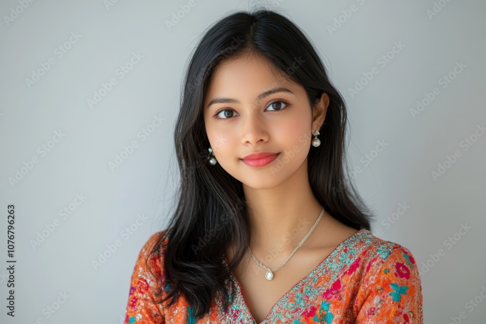 Modern Portrait of South Asian Woman Modern Portrait of South Asian Woman