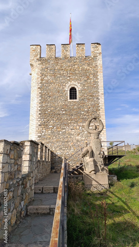 Tower of the fortress kale in skopje macedonia