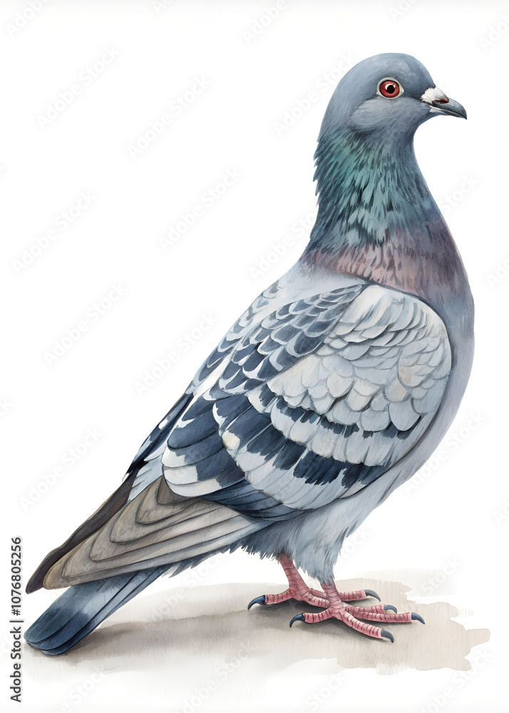 Obraz premium pigeon isolated on white