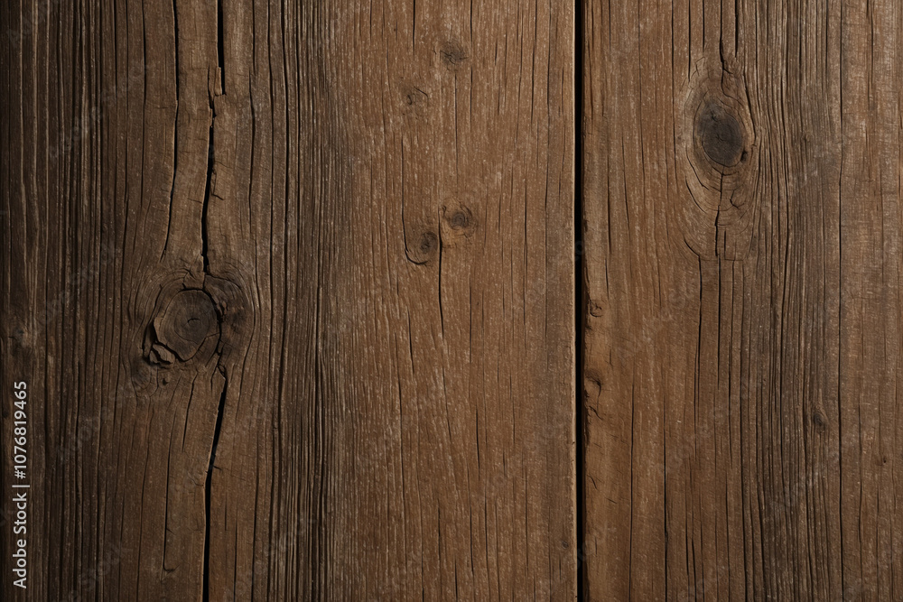 Aged wood surface with intricate grain, soft cracks, and faded hues, ideal for retro-themed designs Aged wood surface with intricate grain, soft cracks, and faded hues, ideal for retro-themed designs