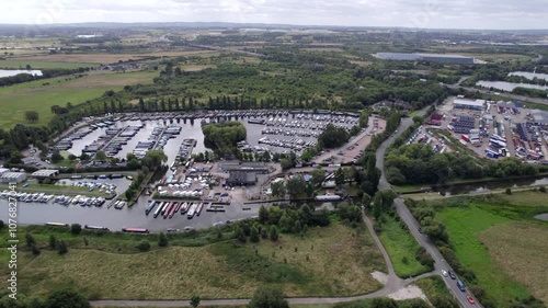 Sawley Bridge Boat Marina, Nottingham, by drone