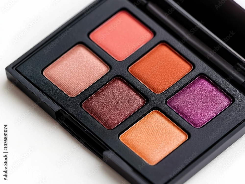 Φωτογραφία Beautiful soft watercolor makeup palette with a minimalist clean design featurin