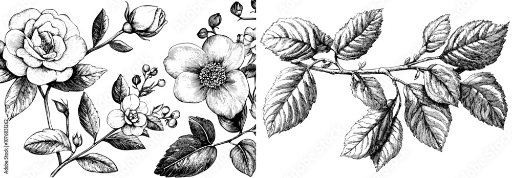 custom made wallpaper toronto digitalA set of floral ornament dividers. Decorative leaf scroll decoration, decorative branch and hand drawn dividers. This set consists of pairs of sprigs, botanical design elements, and natural