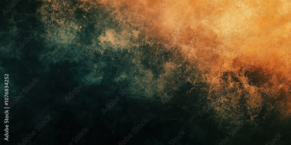 Fototapeta premium A striking display of blue and orange colors merge seamlessly, creating an abstract texture that evokes a sense of energy and vibrancy, drawing the viewer’s attention to its depth and richness.