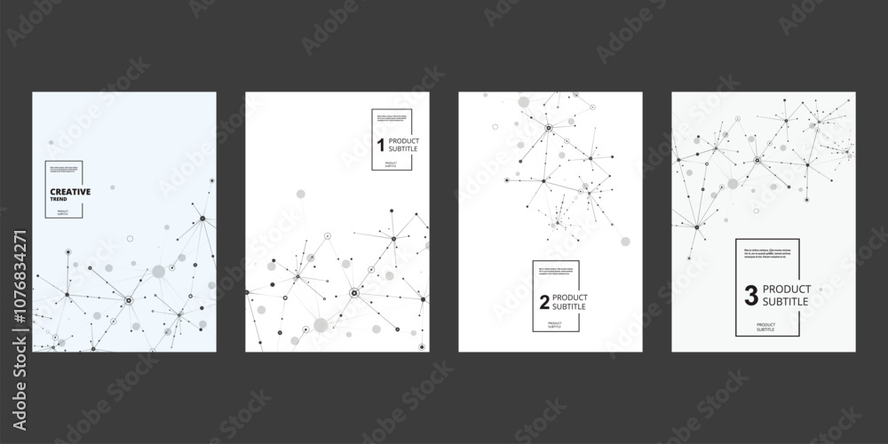 Fototapeta premium Chemist connection structure. Vector background with molecule structure. Layout template design for leaflet, powerpoint, booklet