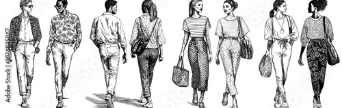 Cartoon illustration of an interracial couple
