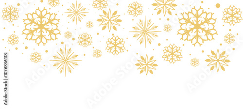 Christmas and New Year ornament. Line art and cut out. Snowflakes, snowfall. Icons. PNG. Geometric shapes and elements. Spotted. Dotes. Confetti effect. Border frame. Wallpaper. Star sparse. Vector