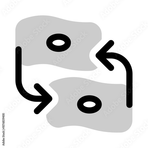 income turnover icon with bulk style, perfect for user interface projects