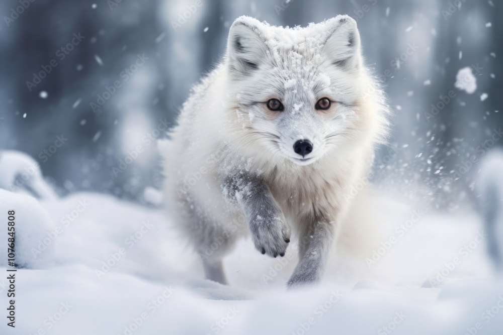 Obraz premium Arctic fox wildlife animal mammal.