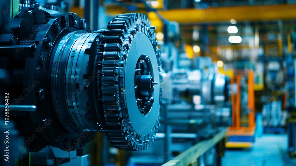 Obraz premium Industrial systems with remote control and predictive diagnostics using IoT and cloud platforms for predictive maintenance