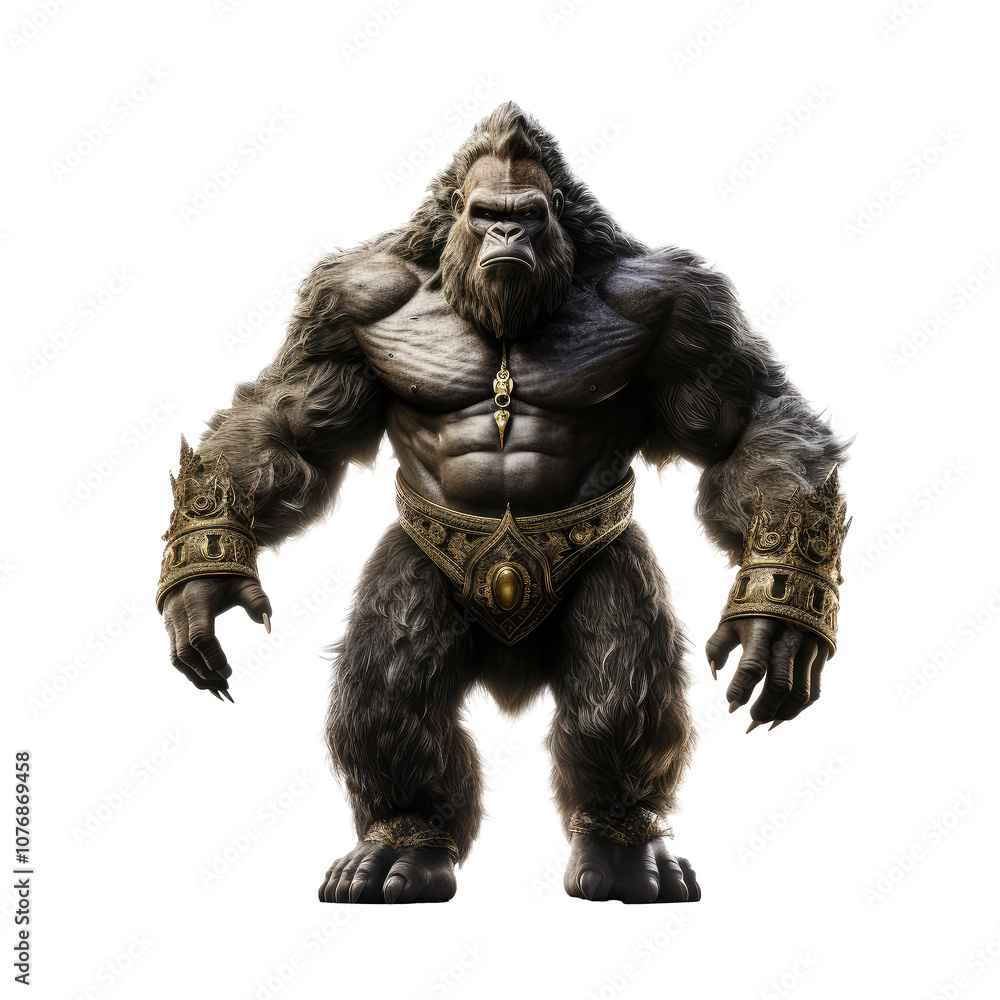 big kingkong looking isolated on white big kingkong looking isolated on white