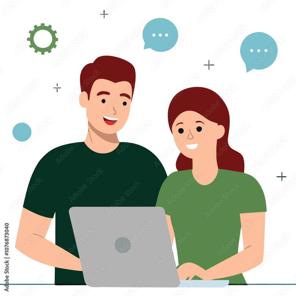 man and woman developer and designer.eps man and woman developer and designer.eps