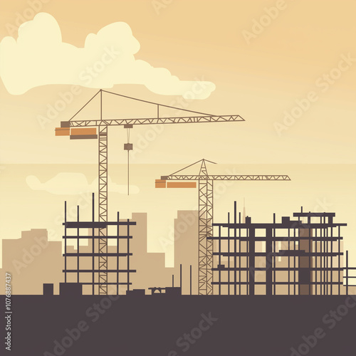 Construction building background