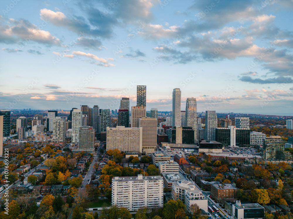 Fototapeta premium autumn in the city