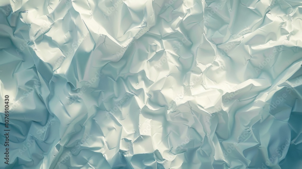 Crumpled White Paper Texture - Abstract Background Crumpled White Paper Texture - Abstract Background