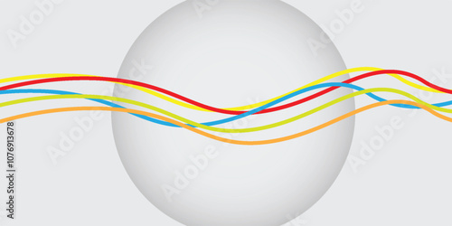 summer Olympic game colorful line abstract vector background. vector