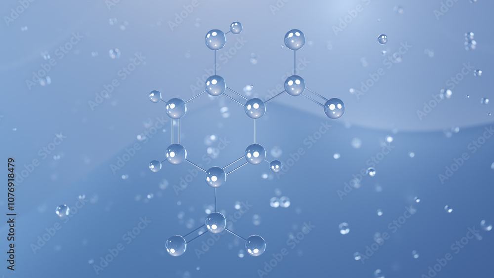 2.4-dinitrophenol molecular structure, 3d model molecule, pesticide, structural chemical formula view from a microscope 2.4-dinitrophenol molecular structure, 3d model molecule, pesticide, structural chemical formula view from a microscope