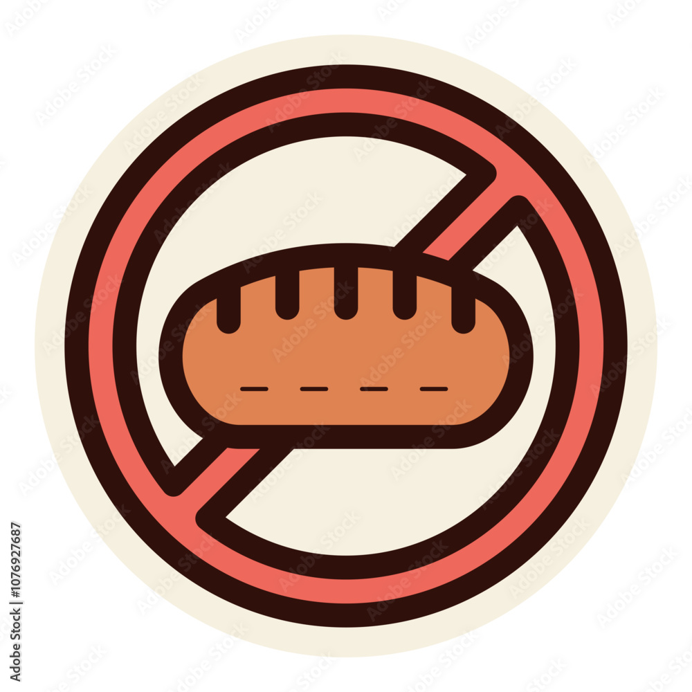 Fotografie no food sticker