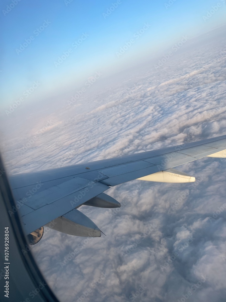Obraz premium view from airplane window