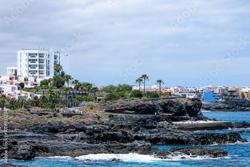 Hotel by the sea, on rocks, San Miguel de Abon - Tenerife photo