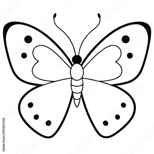 Pale Clouded Yellow butterfly vector illustrations on a white background.