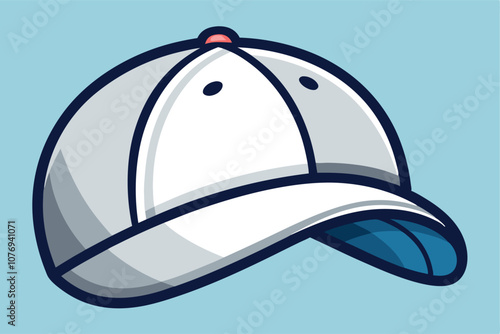  Baseball Cap Cartoon Vector Illustration 