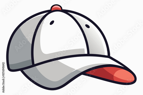  Baseball Cap Cartoon Vector Illustration 