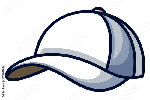  Baseball Cap Cartoon Vector Illustration 