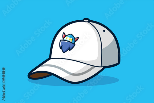  Baseball Cap Cartoon Vector Illustration 
