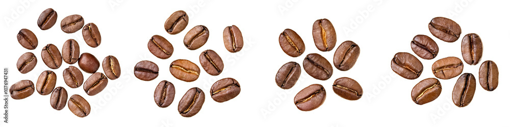 Isolated image of full coffee beans Isolated image of full coffee beans