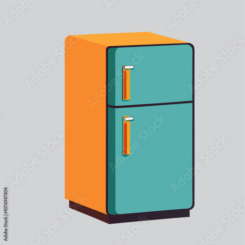 cartoon fridge