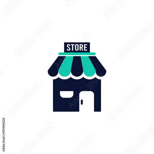 store vector icon vector. Marketplace icon.