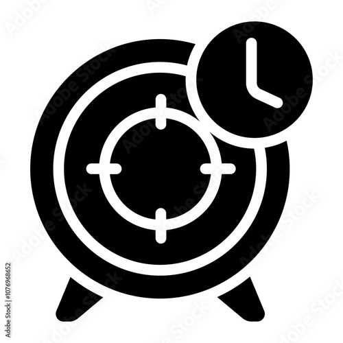 Target timer glyph icon